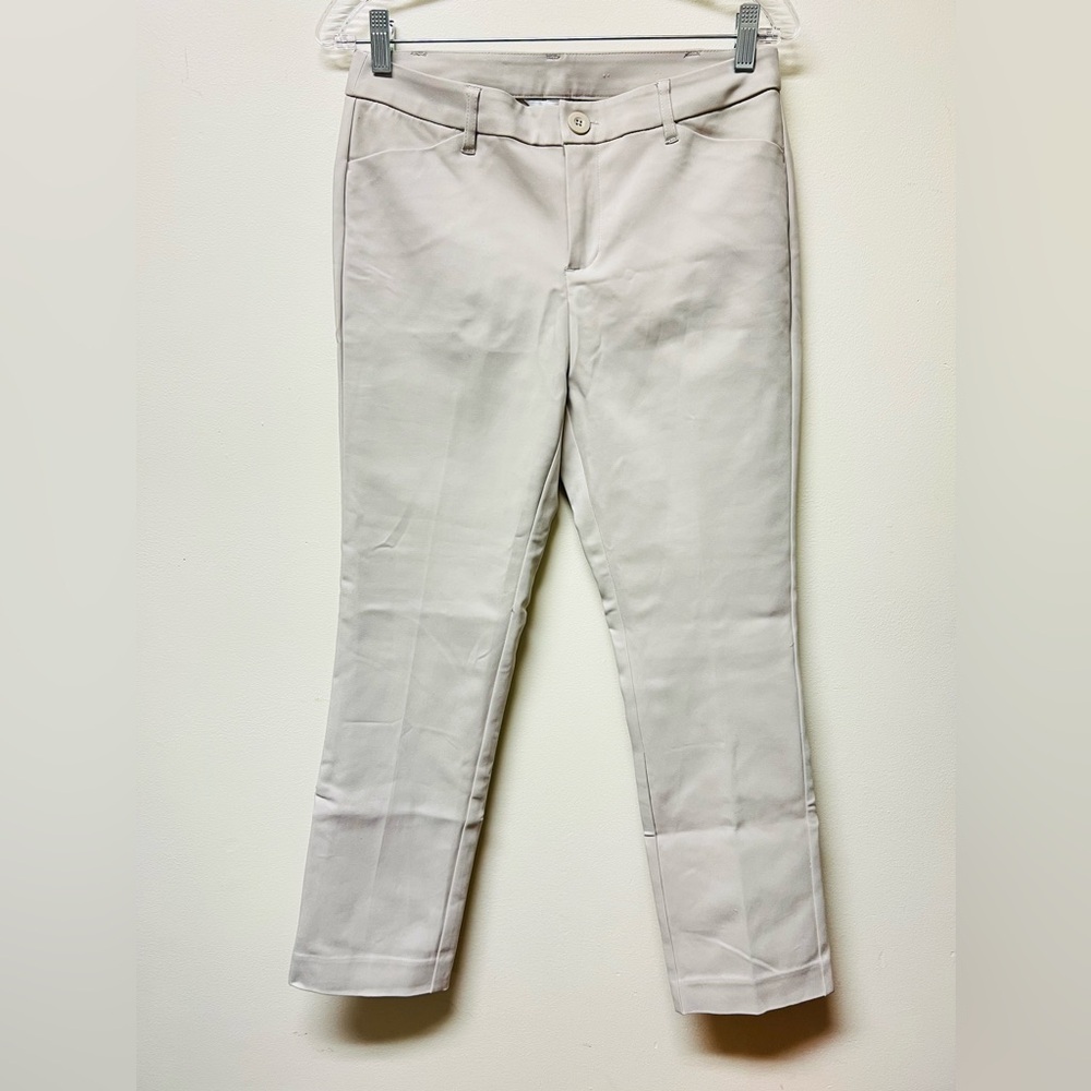 Christopher & Banks Dress Pants Women's Size 4 Ivory Straight Leg Career
